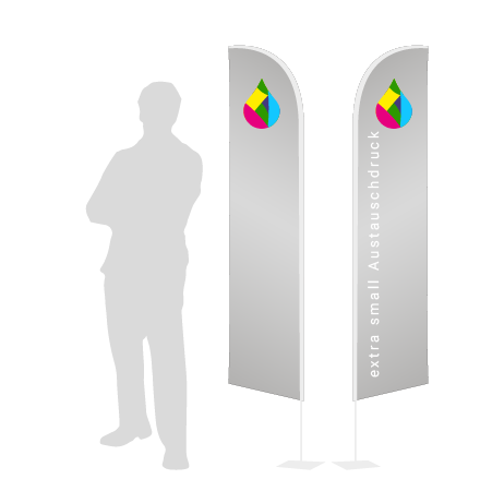 Beachflag Wind Austauschdruck | Extra Small (215 cm) | beidseitig bedruckt